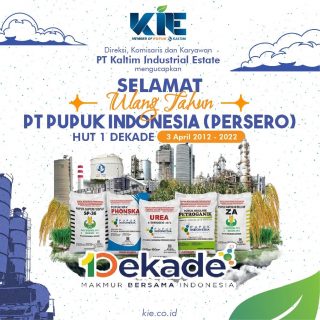 Direksi, Komisaris dan Karyawan mengucapkan selamat HUT 1 Dekade PT Pupuk Indonesia (Persero) semoga jaya dan sukses selalu."Makmur Bersama Indonesia"#KIE #PI #hut1dekade #anniversary10